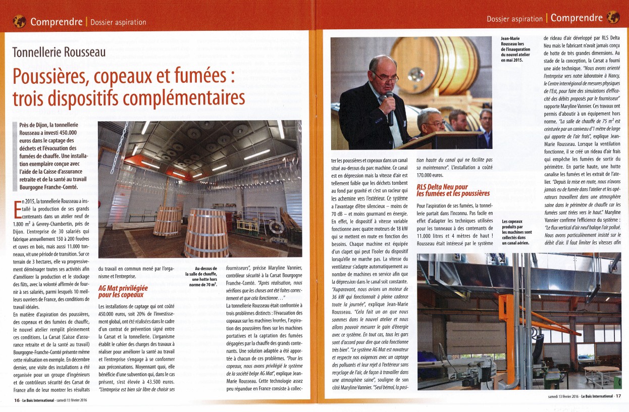 Le Bois International - Fevrier 2016 page 1 Tonnellerie Rousseau